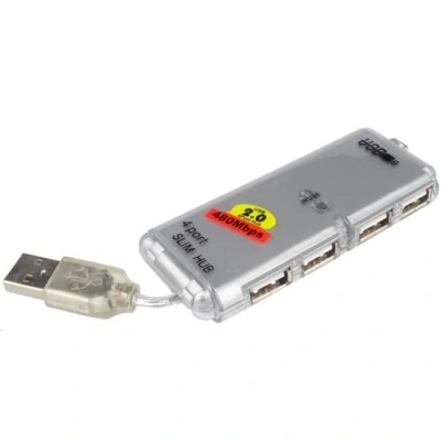 PremiumCord USB 2.0 HUB 4-portový bez napájení, ku2hub4ws