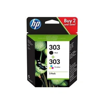 HP 303 Combo Pack Black + Tricolor, 3YM92AE