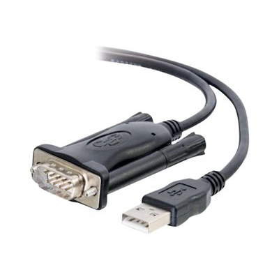 C2G Serial RS232 Adapter Cable - USB / sériový kabel - USB (M) do DB-9 (M) - 1.5 m - černá