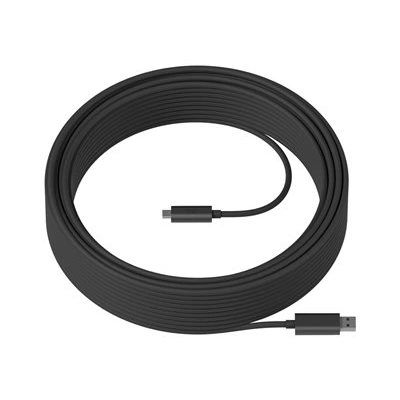 Logitech Strong - USB kabel - USB typ A (M) do 24 pin USB-C (M) - USB 3.1 - 10 m - plénum, Active Optical Cable (AOC)