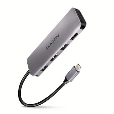 AXAGON HMC-HCR3A 3x USB-A + HDMI + SD/microSD, USB-C 3.2 Gen 1 hub, 20cm USB-C cable, HMC-HCR3A