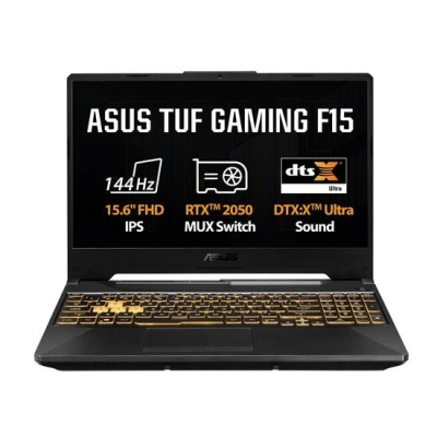 ASUS TUF Gaming F15/FX506HF/i5-11400H/15,6"/FHD/8GB/512GB SSD/RTX 2050/W11H/Black/2R, FX506HF-HN001W