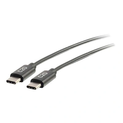 C2G 0.9m (3ft) USB C Cable - USB 2.0 (3A) - M/M USB Type C Cable - Black - USB kabel - USB-C (M) do USB-C (M) - USB 2.0 - 3 A - 90 cm - černá