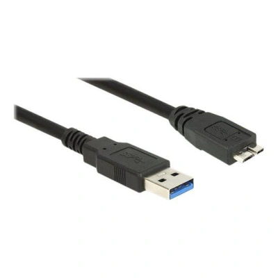 Delock Kabel USB 3.0 Typ-A samec > USB 3.0 Typ Micro-B samec 0,5 m černý