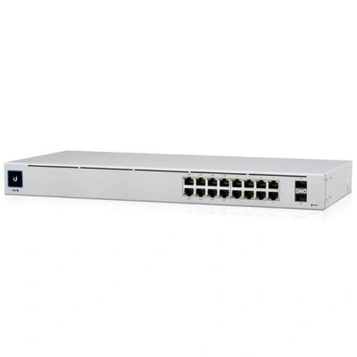 Ubiquiti UniFi Switch USW-16-POE - 16x Gbit RJ45, 2x SFP, 8x PoE 802.3af/at (PoE budget 42W), USW-16-POE