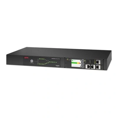 APC NetShelter - Automatický převodový spínač (k montáži na regál) - AC 207-253 V - 3700 VA - 1 fáze - USB, Ethernet 10/100/1000 - výstupní konektory: 9 - 1U - 2.44 m kabel - černá, AP4423A