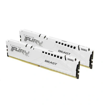 Kingston Fury Beast White DIMM DDR5 64GB 6000MHz, AMD EXPO, bílá (Kit 2x 32GB), KF560C36BWEK2-64