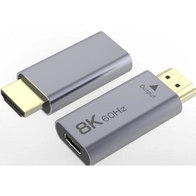 PremiumCord Adaptér USB-C na HDMI rozlišení obrazu 8K@60Hz,4K@144Hz Aluminium, ku31hdmi23