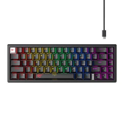 Havit KB874L Gaming Keyboard RGB (black), 