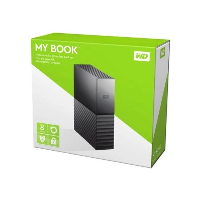WD My Book EMEA 3.5'' externí HDD 8TB, USB 3.0, černý, WDBBGB0080HBK-EESN