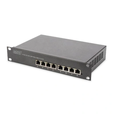 DIGITUS Gigabit Ethernet Switch 8-port, 10 palců, nemanagovaný, DN-80114