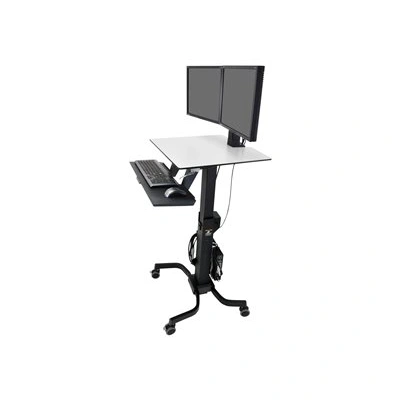 ERGOTRON WorkFit-C, Dual Sit-Stand Workstation,pojízdná nastavitelná prac. stanice, sezení/stání, dva monitory, 24-214-085