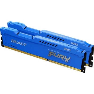 Kingston FURY Beast DDR3 8GB (Kit 2x4GB) 1600MHz DIMM CL10 modrá, KF316C10BK2/8