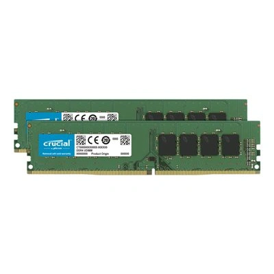 Crucial - DDR4 - sada - 16 GB: 2 x 8 GB - DIMM 288-pin - 3200 MHz / PC4-25600 - CL22 - 1.2 V - bez vyrovnávací paměti - bez ECC, CT2K8G4DFRA32A