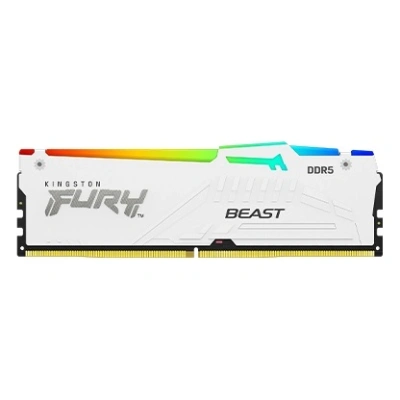 Kingston FURY Beast EXPO/DDR5/32GB/5200MHz/CL36/2x16GB/RGB/White, KF552C36BWEAK2-32