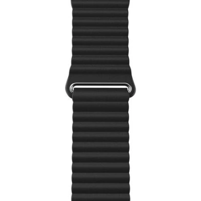 Next One Leather Loop řemínek Apple Watch 42/44/45mm černý