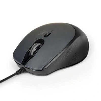 PORT optická myš SILENT, USB-A/USB-C, 3600 DPI, černá, 900711