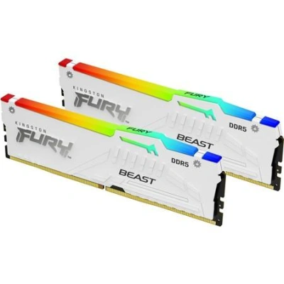 Kingston Fury Beast White RGB 32GB (2x16GB) DDR5 6000 CL36, AMD EXPO, KF560C36BWEAK2-32