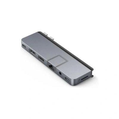 Hyper HyperDrive DUO PRO 7-in-2 USB-C Hub pro MacBook Pro/Air vesmírně šedý, HY-HD575-GRY-GL