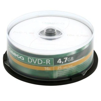 OMEGA DVD-R 4,7GB 16X CAKE*25, OMD1625-