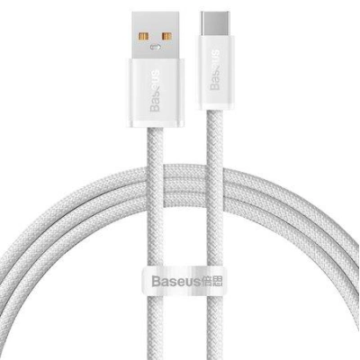 Kabel USB na USB-C Baseus řady Dynamic, 100 W, 1 m (bílý)