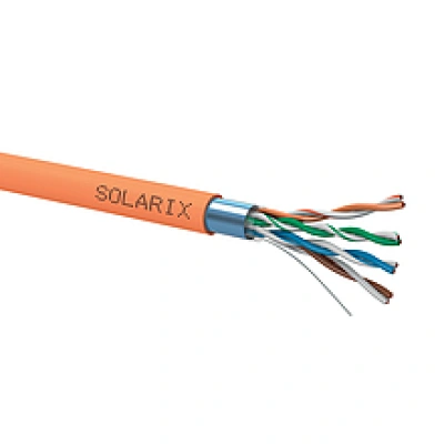 Instalační kabel Solarix CAT5E FTP LSOHFR B2ca s1 d1 a1 500m/reel