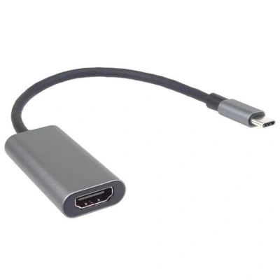 Převodník USB-C na HDMI 4K a FULL HD 1080p, kovové pouzdro, ku31hdmi16