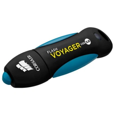 Corsair flash disk 64GB Voyager USB 3.0 (čtení/zápis: 190/60MB/s) modro-černý, CMFVY3A-64GB