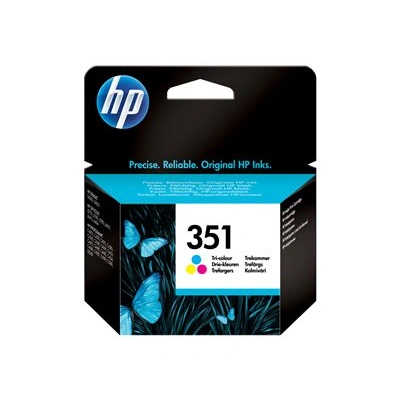 HP 351 - 3.5 ml - barva (azurová, purpurová, žlutá) - originální - inkoustová cartridge - pro Officejet J6415; Photosmart C4382, C4384, C4450, C4470, C4472, C4524, C4585, C5225, C5288, CB337EE#UUS