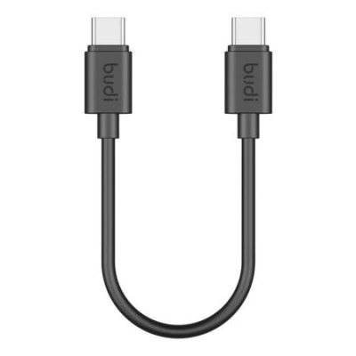 Kabel USB Budi 65W 25cm (černý)