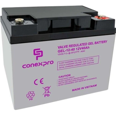 Baterie Conexpro GEL-12-40 GEL, 12V/40Ah, T14-M6, Deep Cycle , GEL-12-40