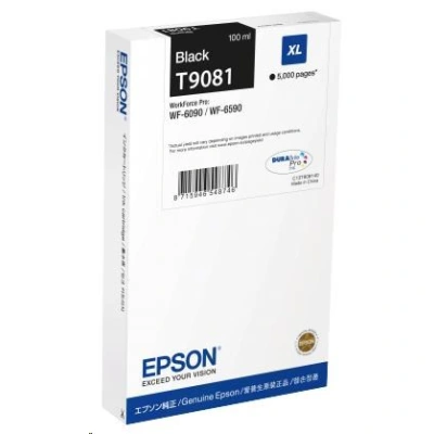 EPSON Ink čer WF-6xxx Ink Cartridge Black XL, C13T90814N
