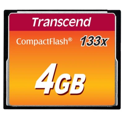 Transcend 4GB CF (133X) paměťová karta (MLC)