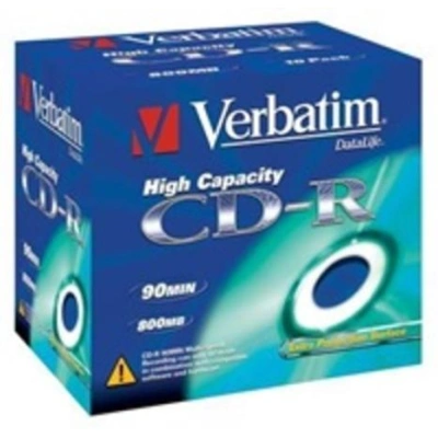 VERBATIM CD-R90 800MB EP/DL/ 40x/ 90min/ jewel/ 10pack, 43428