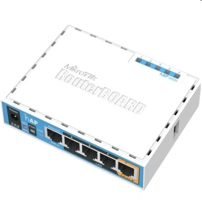 RouterBoard Mikrotik RB951Ui-2nD hAP,CPU 650MHz, 5x LAN, 2.4Ghz 802.11b/g/n, USB, 1x PoE out, case, RB951Ui-2nD