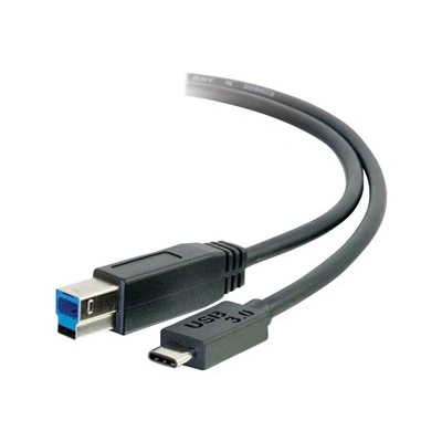 C2G 1m USB 3.1 Gen 1 USB Type C to USB B Cable M/M - USB C Cable Black - USB kabel - USB Type B (M) do 24 pin USB-C (M) - USB 3.1 - 1 m - černá
