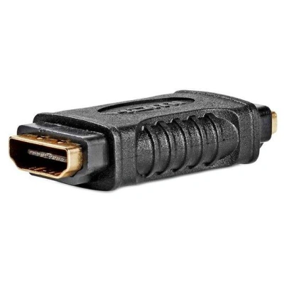 NEDIS adaptér HDMI/ zásuvka HDMI - zásuvka HDMI/ pozlacené konektory/ přímý/ černý, CVGB34900BK