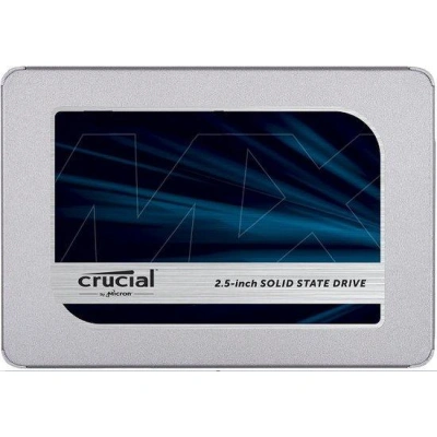 Crucial SSD 500GB MX500 SATA III 2.5" 3D TLC 7mm (čtení/zápis: 560/510MB/s; 95/90K IOPS) + 9.5mm adaptér, CT500MX500SSD1