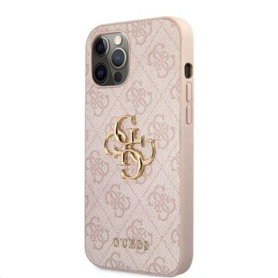 Guess Big 4G Metal Logo Case iPhone 12/12 Pro,Pink
