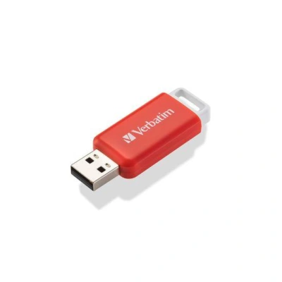 Flash disk "Databar", 16GB, USB 2.0, červená, VERBATIM 49453, 49453