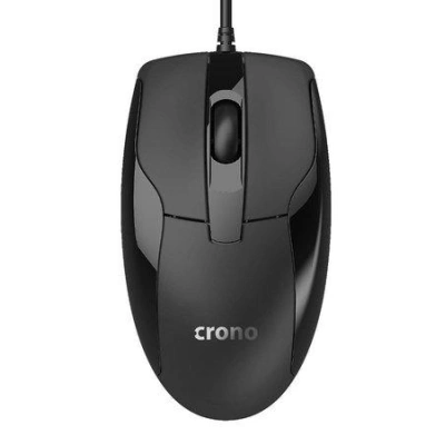 CRONO myš CM645/ optická/ drátová/ 1000 dpi/ USB/ černá, CM645