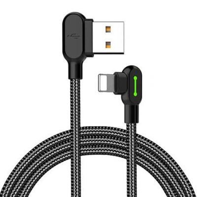 Kabel USB-Lightning, Mcdodo CA-4679, úhlový, 3m (černý)