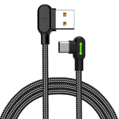 Kabel USB na USB-C Mcdodo CA-5280 LED, 3 m (černý)