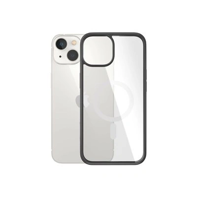 PanzerGlass ClearCase - Zadní kryt pro mobilní telefon - kompatibilní s MagSafe - tvrzené sklo, 100% recyklovaný materiál - černá - pro Apple iPhone 14