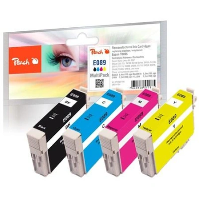 PEACH kompatibilní cartridge Epson T0895 MultiPack 1x Black, Cyan, Magenta, Yellow, 1x8,4 ml, 3x7,2 ml, 314764