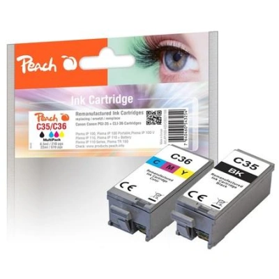 PEACH kompatibilní cartridge Canon PGI-35/CLI-36 MultiPack, 1x8.5ml, 1x11ml, 321198