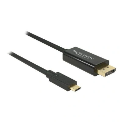 Delock Kabel USB Type-C samec > Displayport samec (DP Alt Mód) 4K 60 Hz 2 m černý