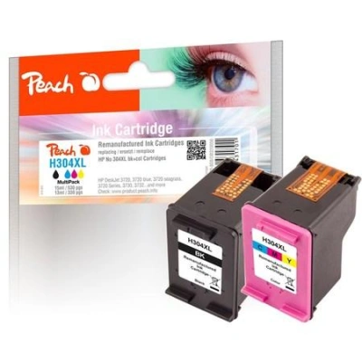 PEACH kompatibilní cartridge HP No 304XL MultiPack, black, color, 320056