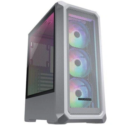 COUGAR Archon 2 Mesh RGB (White) | PC Case | Mid Tower / Mesh Front Panel / 3 x ARGB Fans / 3mm TG Left Panel, CGR-5CC5W-MESH-RGB