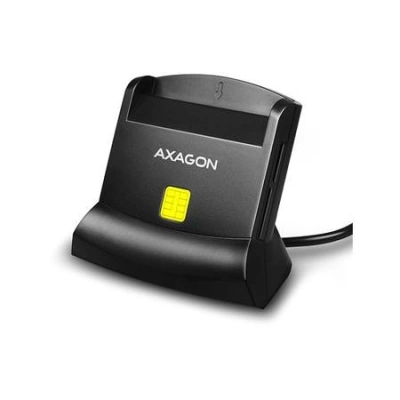 AXAGON čtečka kontaktních smart karet (eObčanka), microSD/SD, SIM karet / CRE-SM2 / USB 2.0 / 1,3m, CRE-SM2